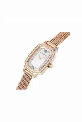 harry winston emerald 17.5mm x 24mm 18k rose gold with diamonds ladies watch