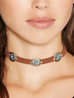 Hippie-Chic Western Choker Necklace