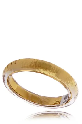 ISHARYA STRADIA Transparent Gold Resin Bangle