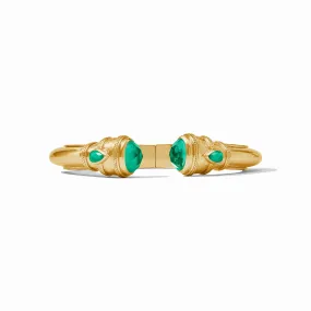 [Julie Vos] Cannes Demi Cuff-Iridescent Emerald Green