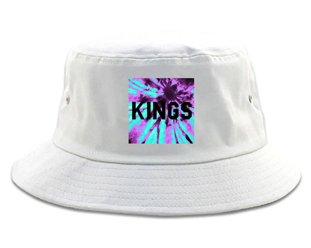 Kings Blue Tie Dye Box Logo Bucket Hat