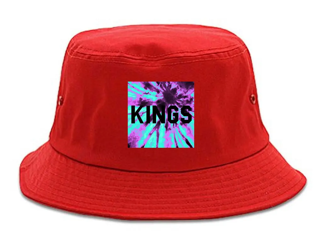 Kings Blue Tie Dye Box Logo Bucket Hat