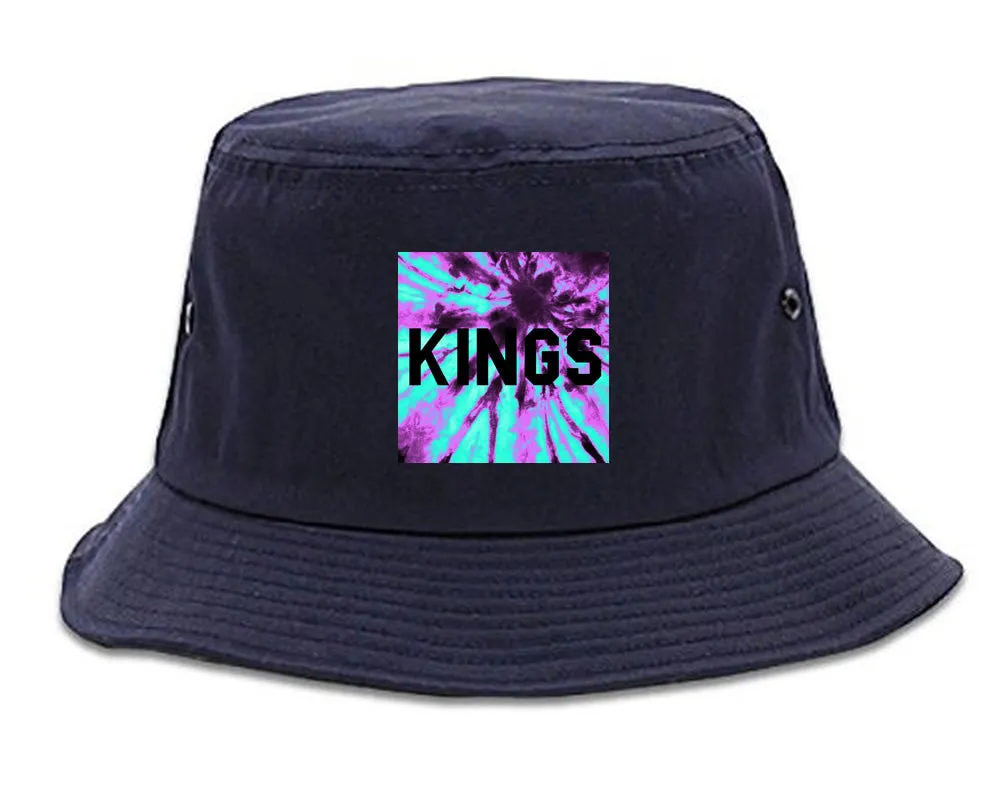 Kings Blue Tie Dye Box Logo Bucket Hat