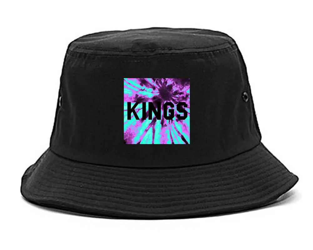 Kings Blue Tie Dye Box Logo Bucket Hat