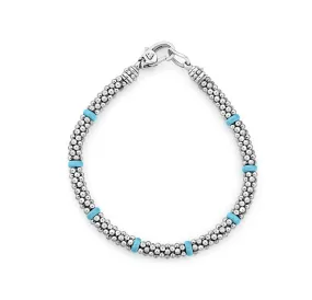 LAGOS Blue Caviar Eight Ceramic Station Beaded Bracelet