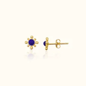 Lapis Lazuli Stud Earrings