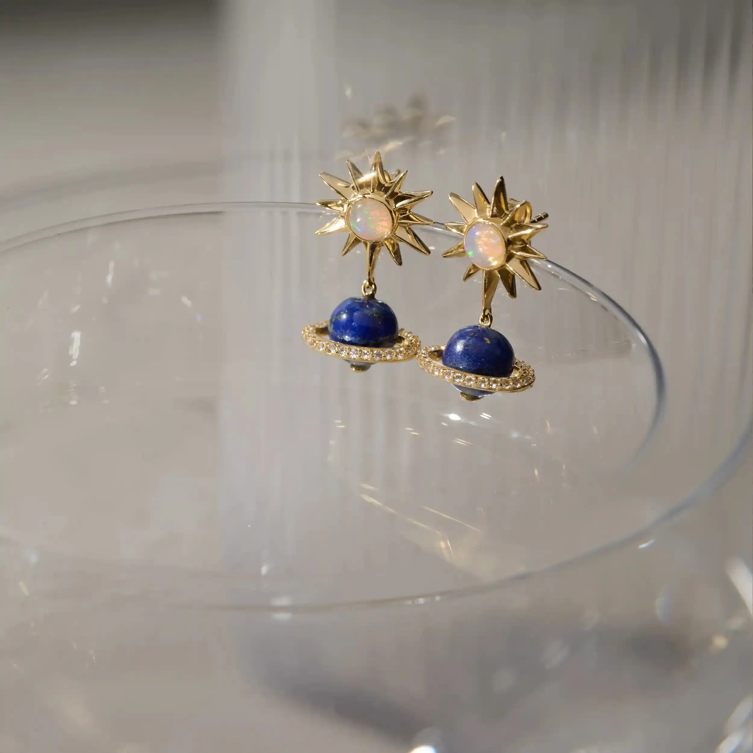 Lapis Saturn Earrings