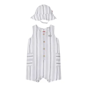 Levi's - Dungarees, Stripe with hat 6EK230-W1T