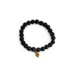 Mala: Lava Stone Beaded Mala Bracelet