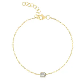 Mixed Shapes Diamond Pendant Bracelet