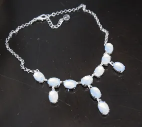 Moonstone Fringe Necklace - Medium Oval