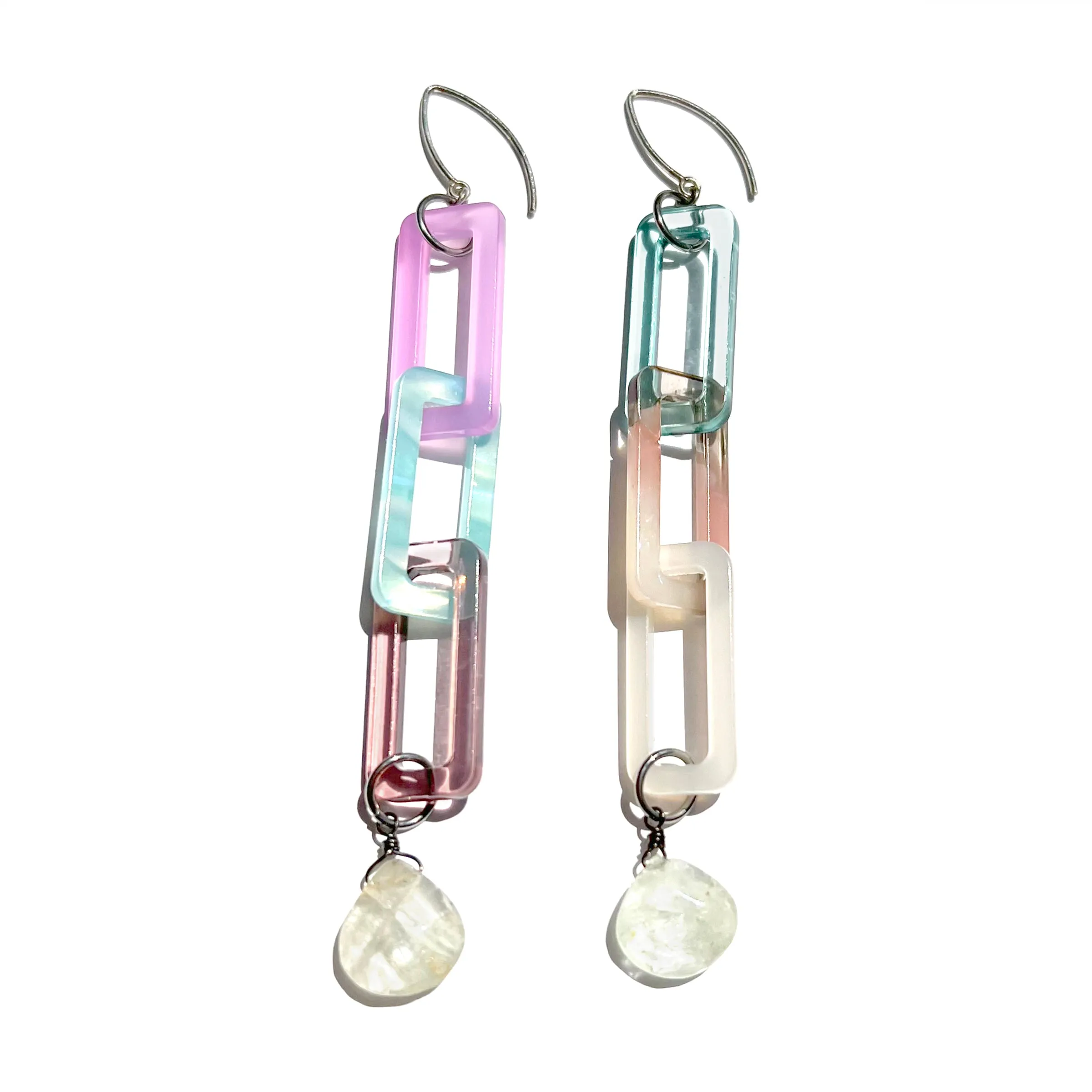 MPR x THE IMAGINARIUM: Ocean Marble   Aquamarine Drop Earrings