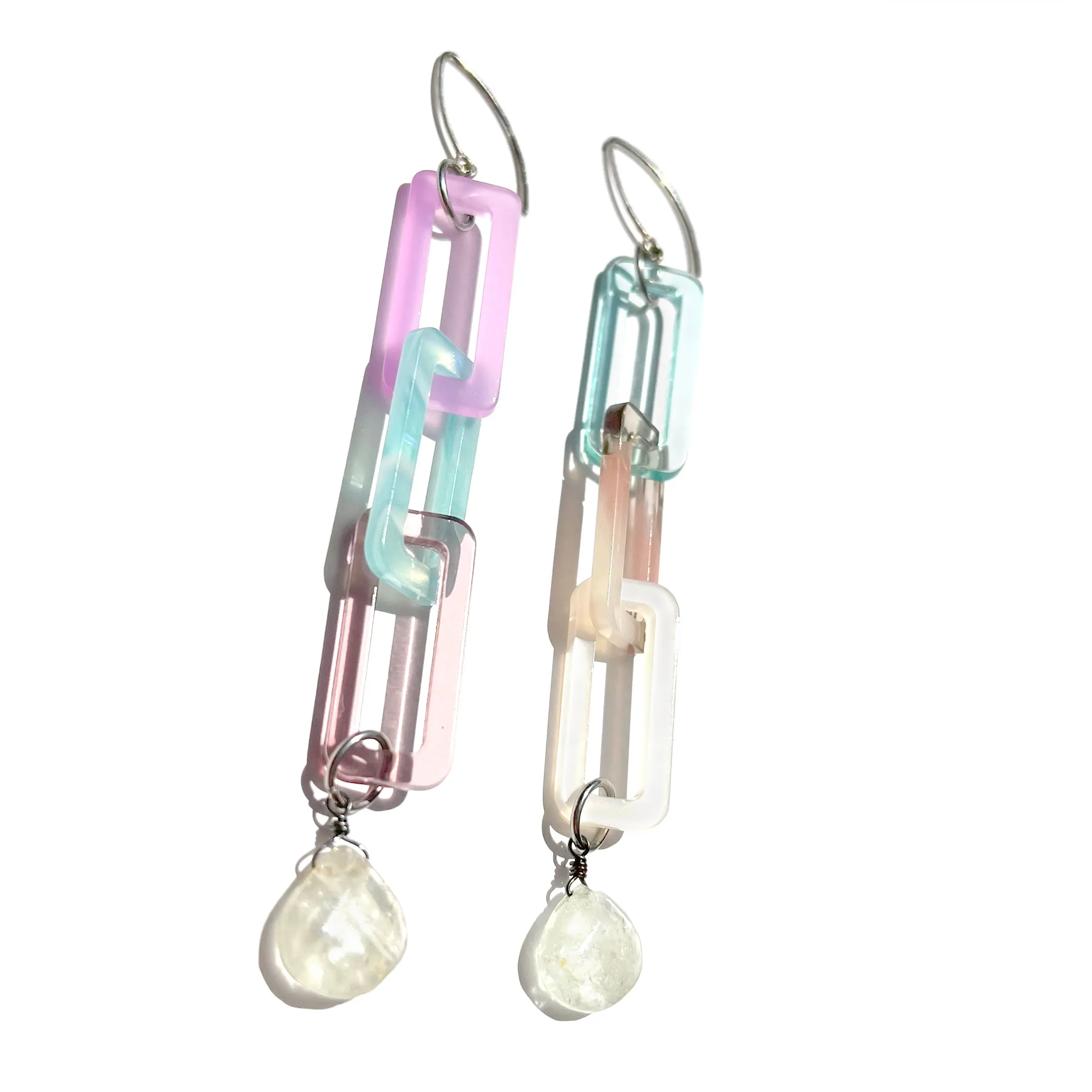 MPR x THE IMAGINARIUM: Ocean Marble   Aquamarine Drop Earrings