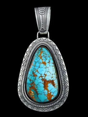 Native American Indian Jewelry Natural Royston Turquoise Pendant