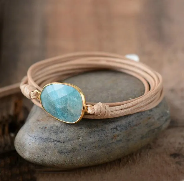 Natural Amazonite Stone Bracelet