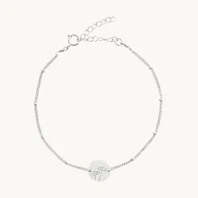 October Cosmos Silver Birthflower Bracelet W.