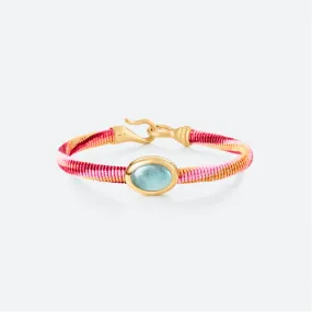 Ole Lynggaard Life Bracelet with Aquamarine 6mm - Berry