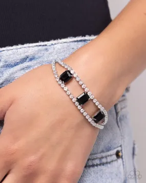 Paparazzi Bracelet ~ Embedded Elegance - Black