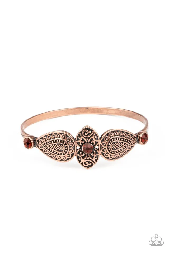 Paparazzi Bracelet ~ Flourishing Fashion - Copper