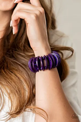 Paparazzi Tropical Tiki Bar - Purple Bracelet