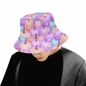 Pastel Pumpkin  Unisex Summer Single-Layer Bucket Hat