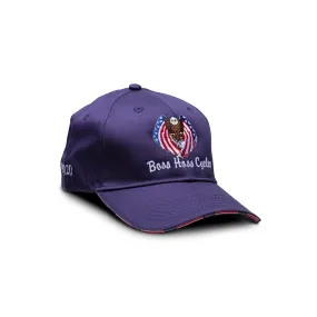 Patriotism Reigns Purple Embroidered Cap