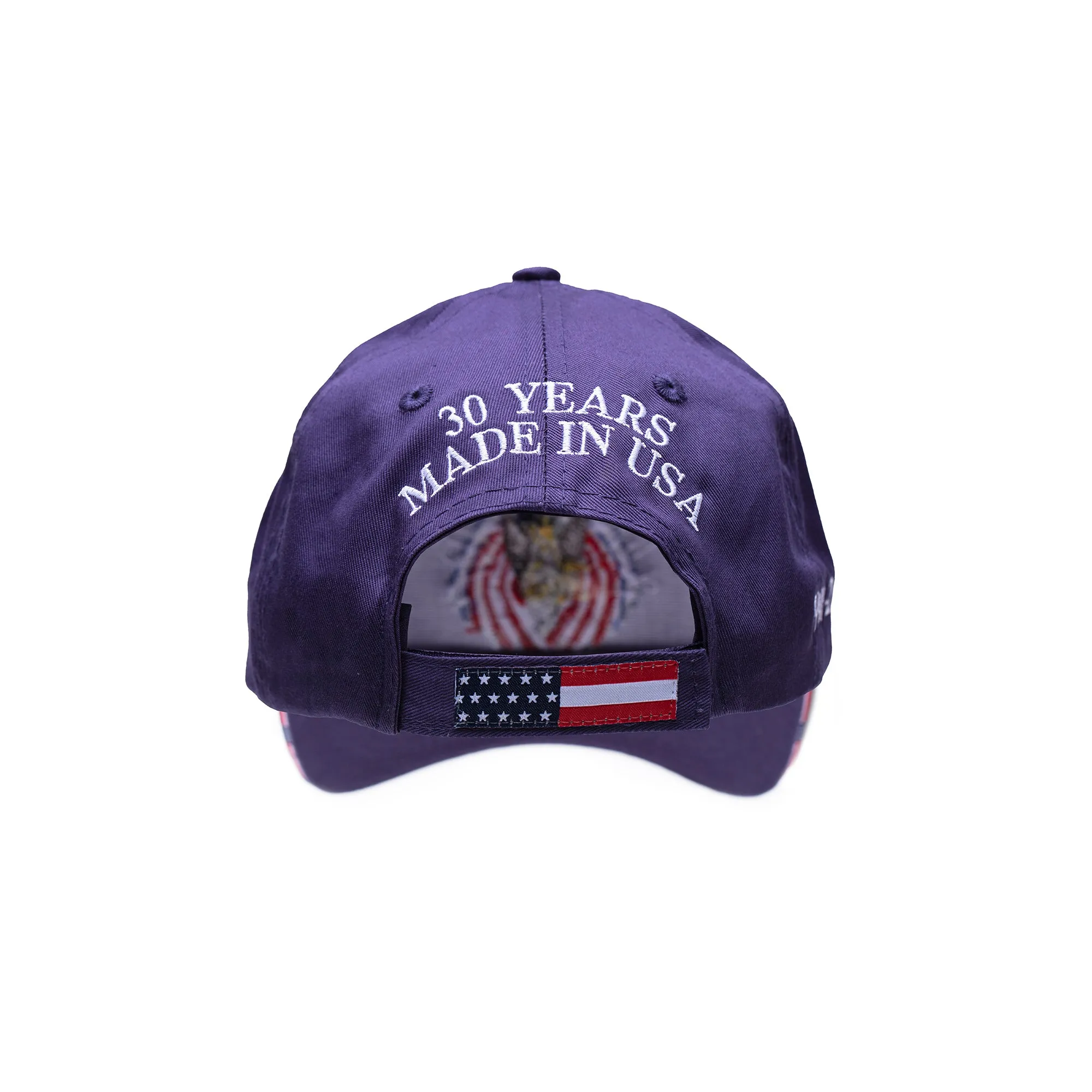 Patriotism Reigns Purple Embroidered Cap