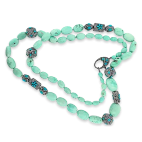 Persian Turquoise & Diamond Necklace