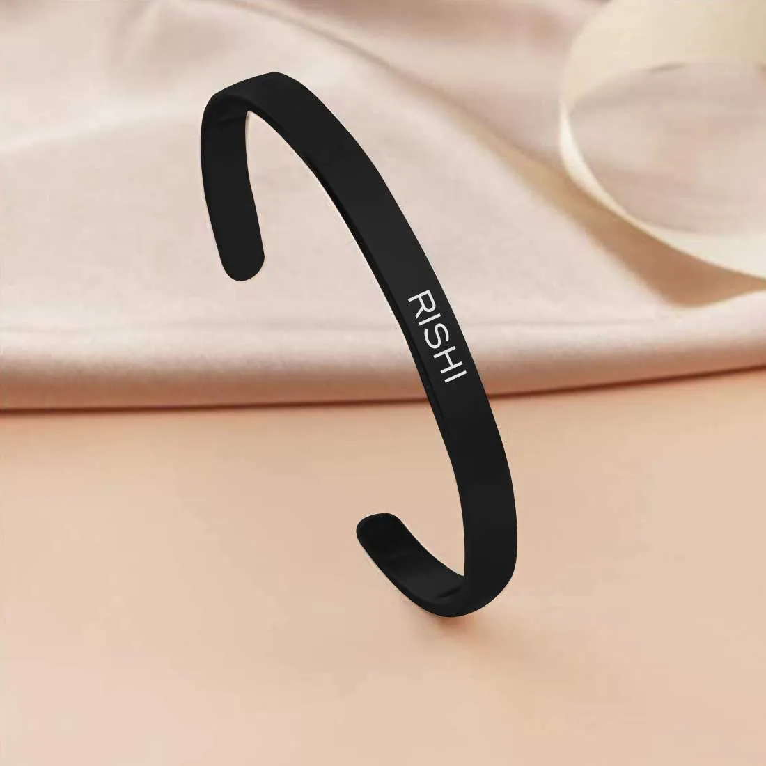 Personalized Bracelet With Name for Men Women - Rose Gold Plated/Black Rhodium/Gold Plated - Add Name