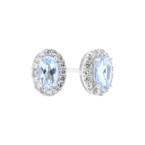 Popsicle Aquamarine & Diamond Earrings