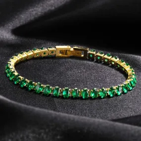 Premium Oval Emerald Bracelet