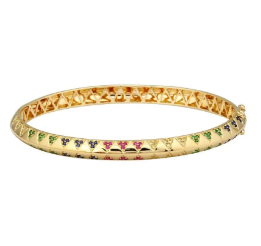 Pyramids Rainbow Bangle