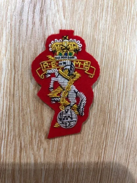 REME Officer Side Cap Badge - Scarlet