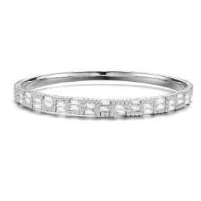 Renée Two Row Accent Bangle Bracelet