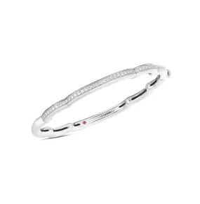 Roberto Coin Cialoma White Gold Diamond Cloud Bangle