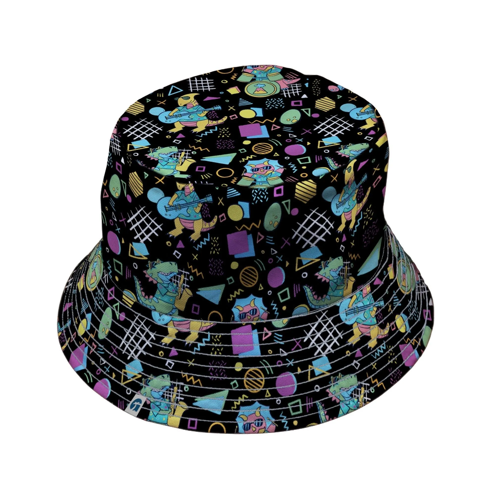 Rocking Dinosaurs Night Bucket Hat