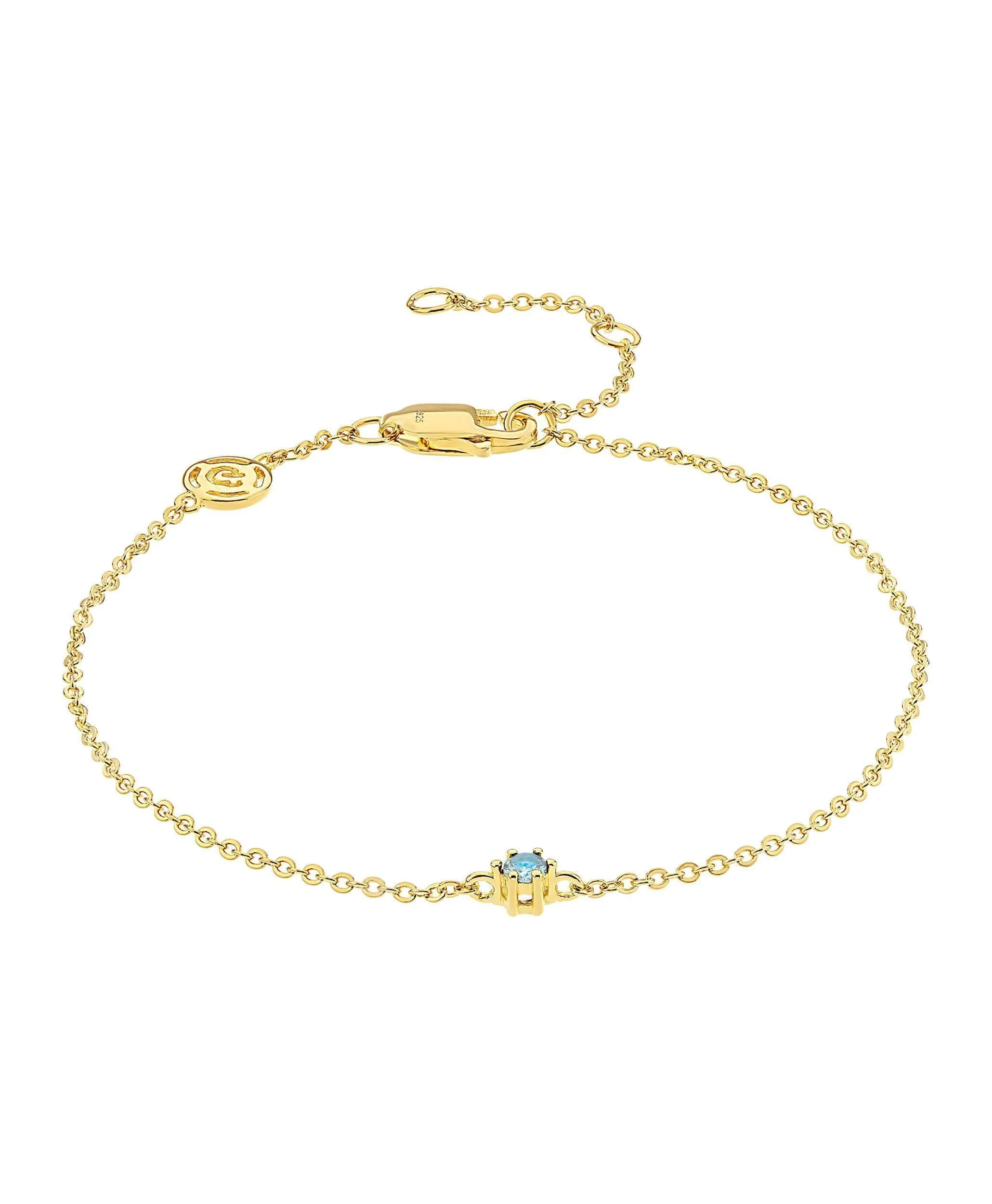 Rosa Bracelet Blue 18ct Gold Plated