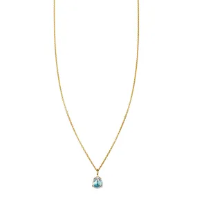 Rose Cut Diamond & Opal Inlay Necklace