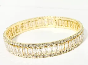 Runway Bracelet Cuff - Gold