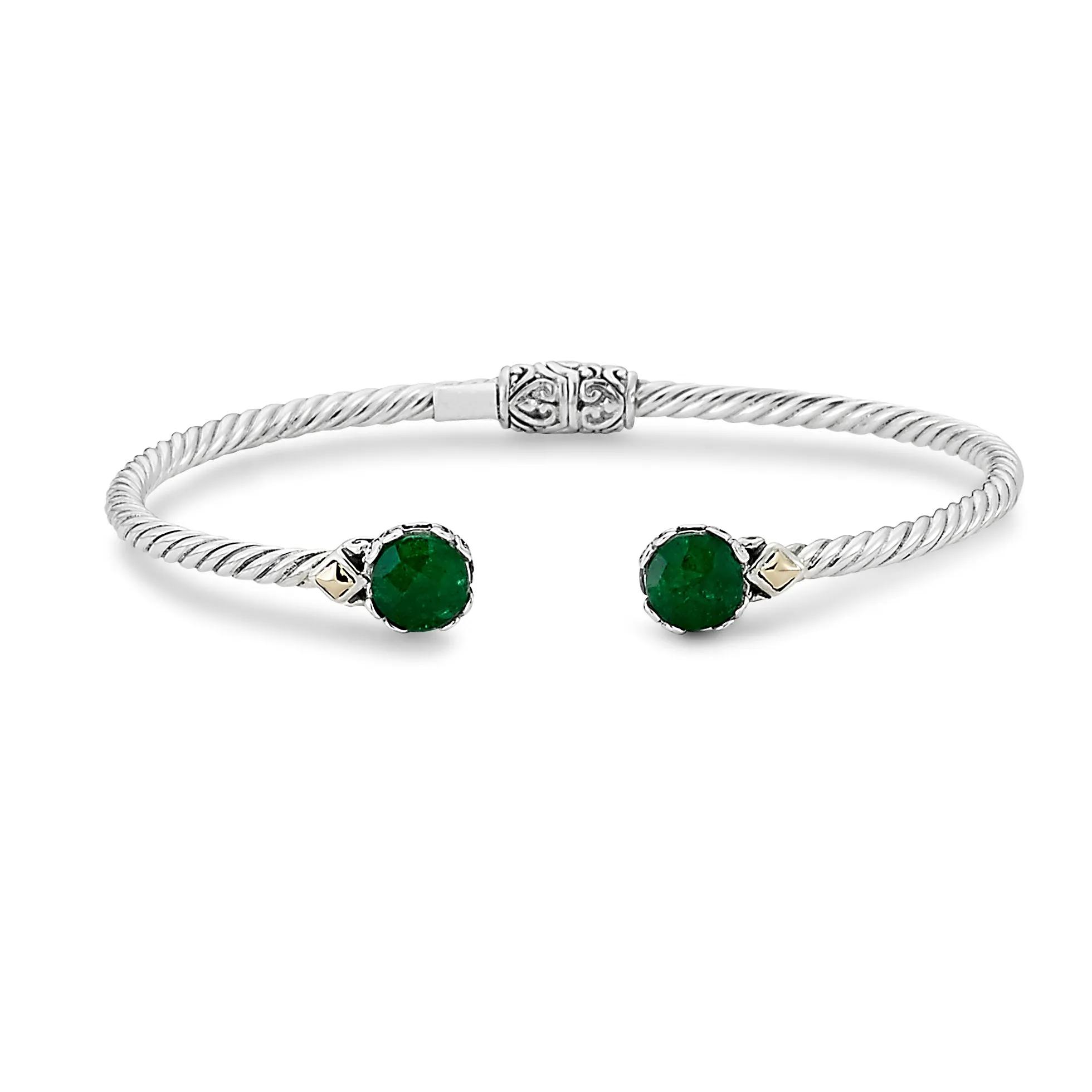 Samuel B. Emerald Birthstone Glow Bangle Bracelet - May