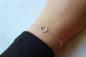 Silver Circle Bracelet