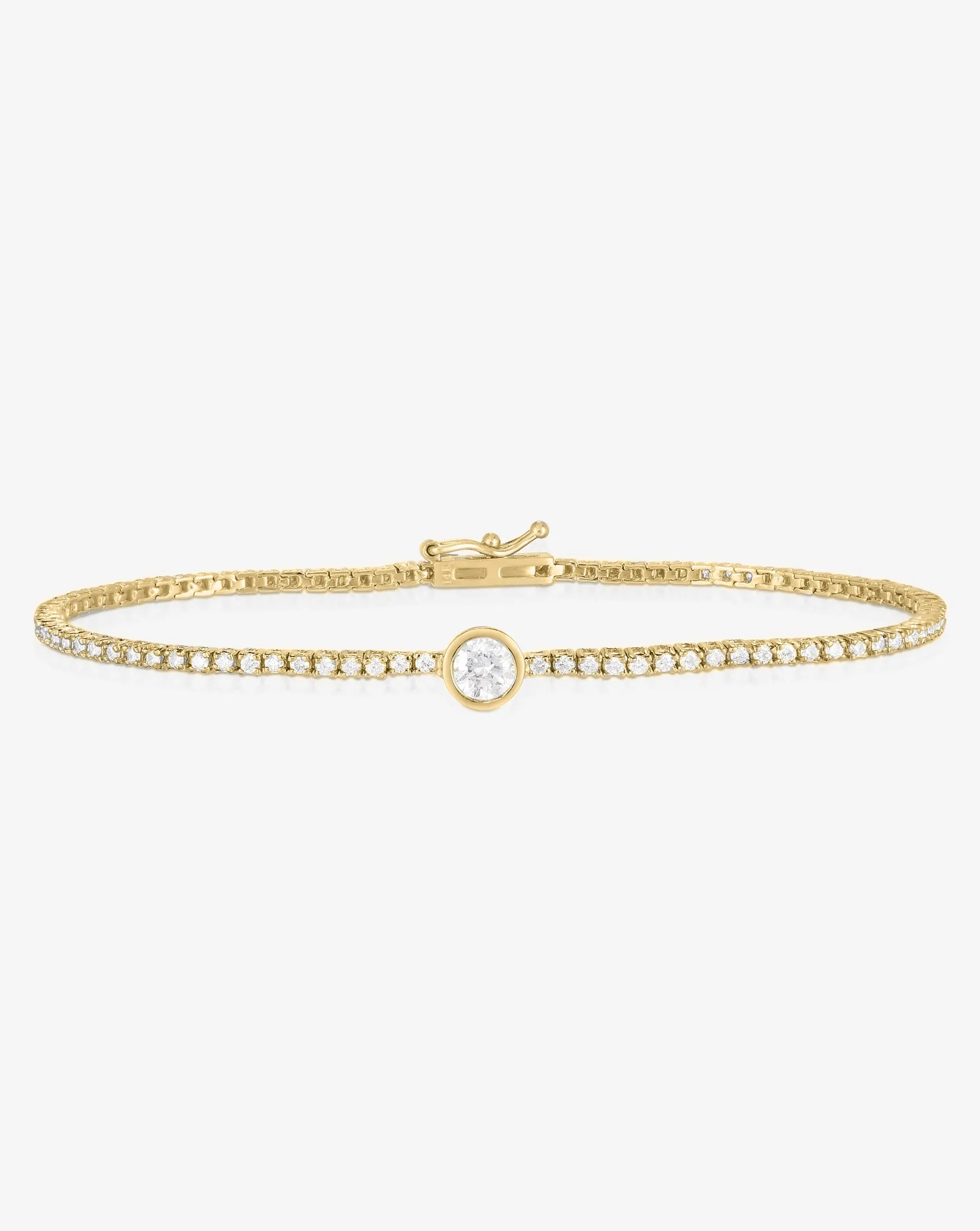 Single Mixed Shapes Diamond Tennis Bracelet