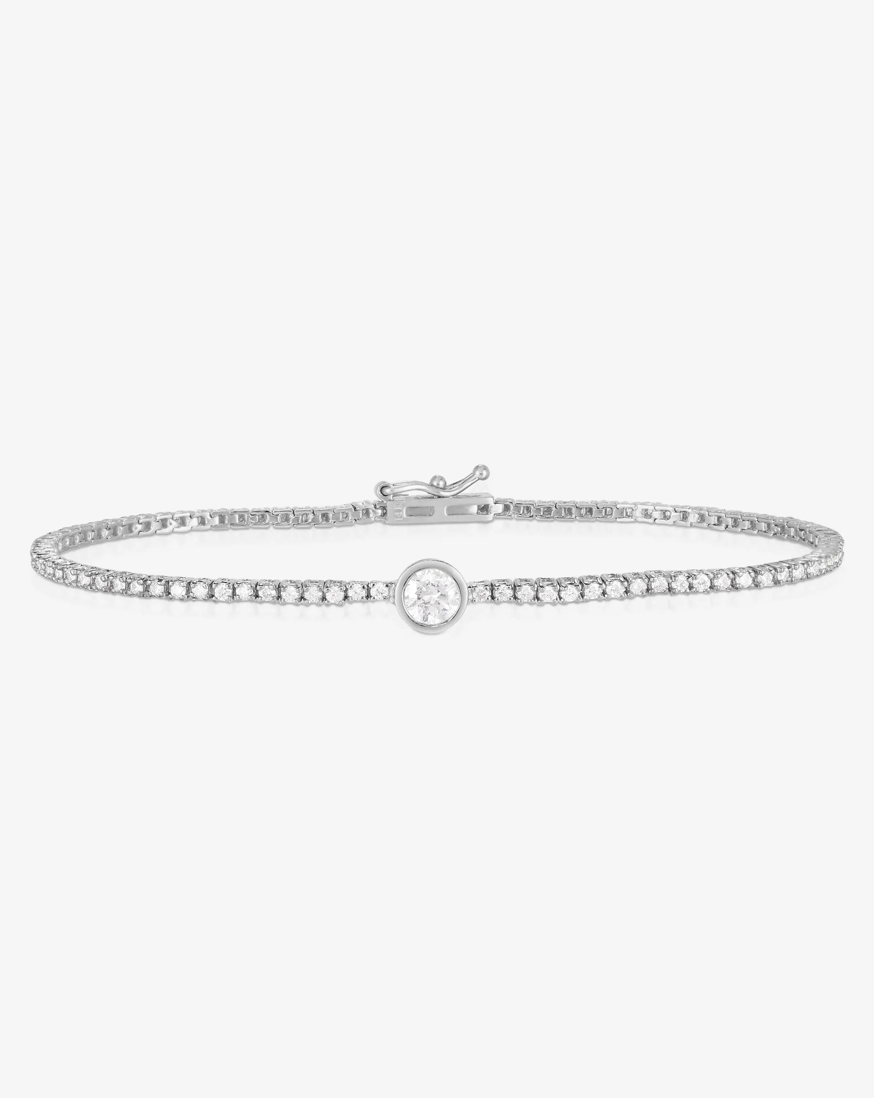 Single Mixed Shapes Diamond Tennis Bracelet