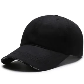 Solid Black Cap Adjustable Cotton Baseball Cap Men Snapback Women Dad Hat Bone Casquette Summer Hats For Adult