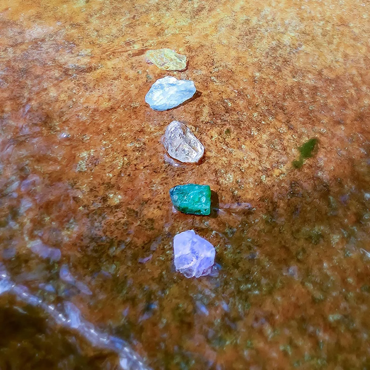 Starborn Creations Set of Five Gemstone Beryls: 100 carats of Genuine Emerald, Aquamarine, Morganite, Heliodor and Goshenite