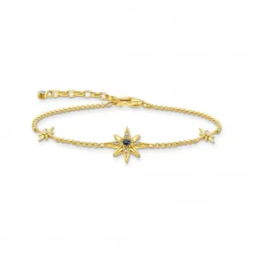 Sterling Silver Gold Plated Magic Stars Bracelet A2037-959-7-L19V