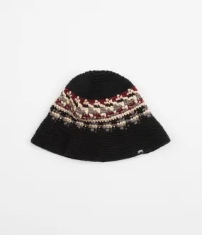 Stussy Fairisle Bucket Hat - Black