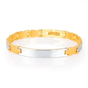 Sukkhi Alluring Gold And Rhodium Plated Bracelet For Men