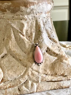 Teardrop Pink Conch In Sterling Silver