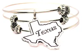 Texas Triple Style Expandable Bangle Bracelet